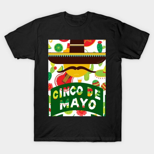 Cinco de Mayo Mexican Holiday T-Shirt by docferds